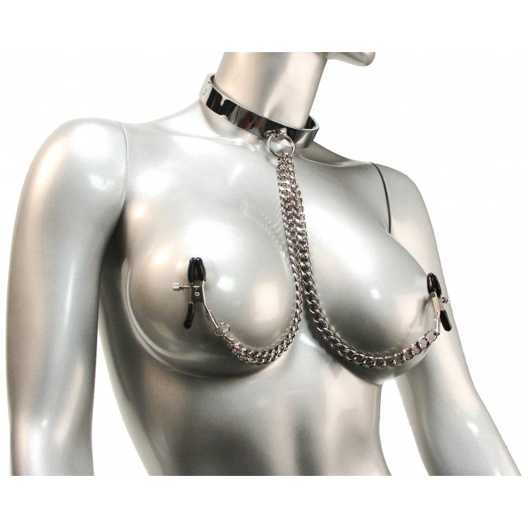 ac238-chrome-slave-collar-w-nipple-clamps-mannequin